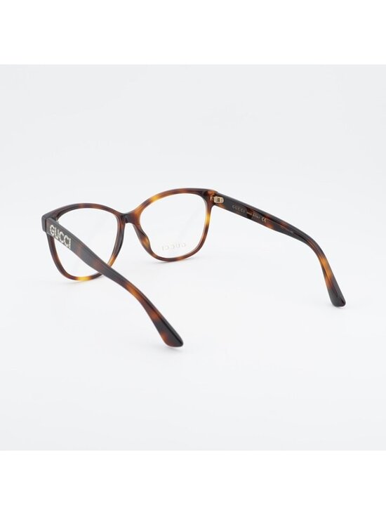 Gucci GG0421O 002 Eyeglasses Havana 55mm Cat Eye Frame main image 7